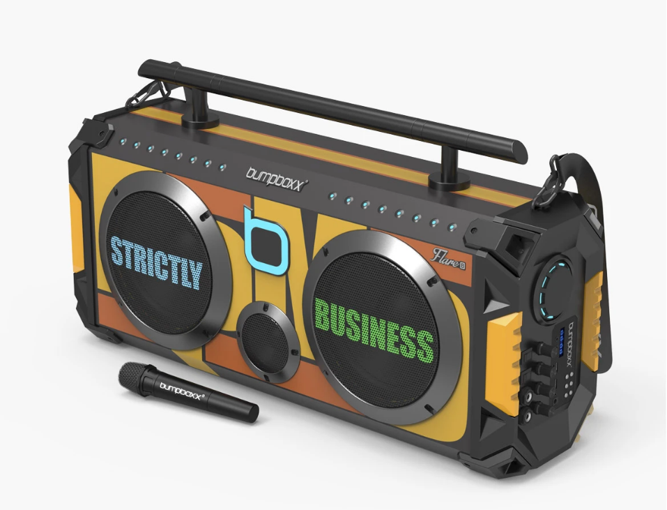 Bumpboxx-Flare8-Retro-Wireless-Bluetooth-Boombox